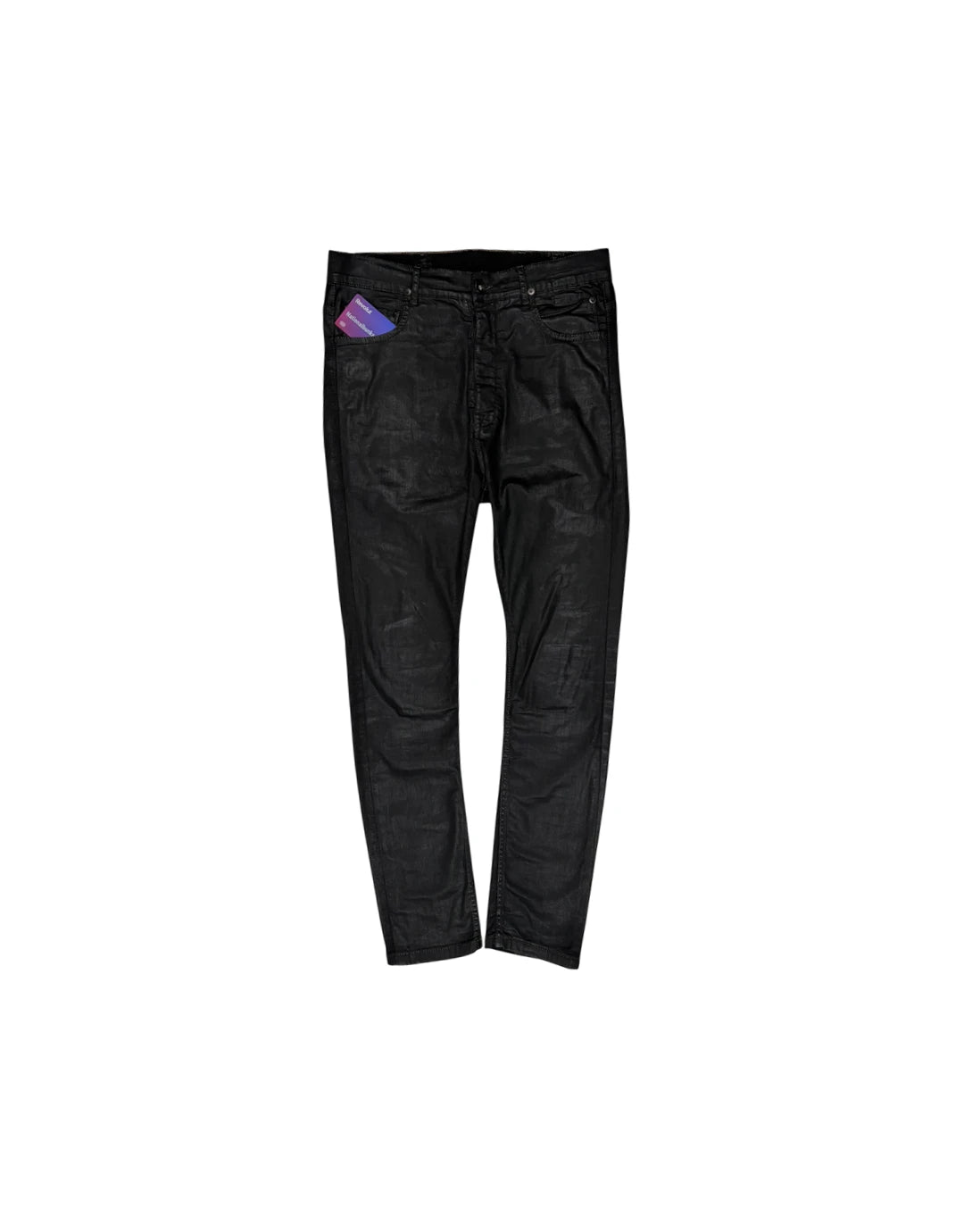 Torrence Cut Denim Black Rick Owens DRKSHDW