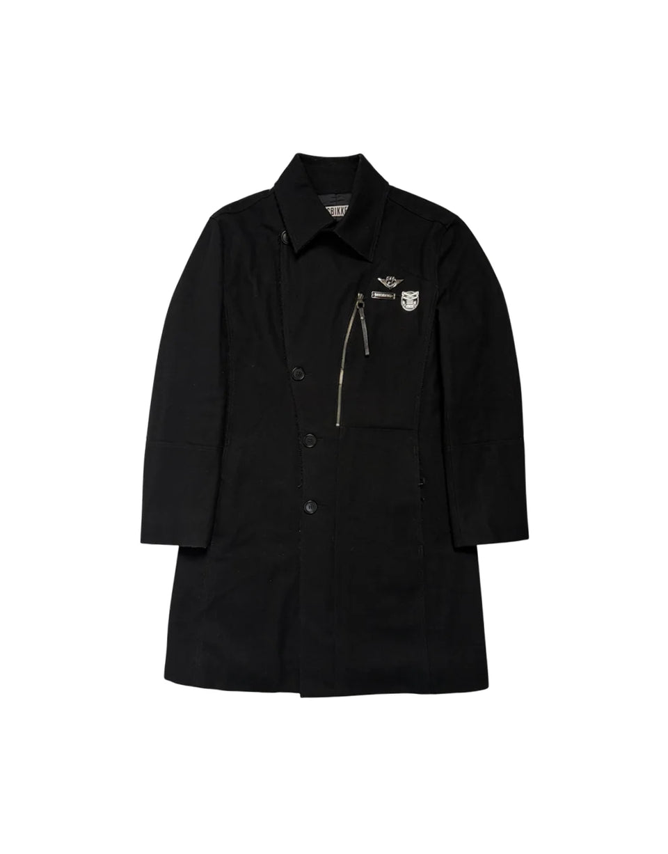 Zip Pin Wool Coat - Product Image