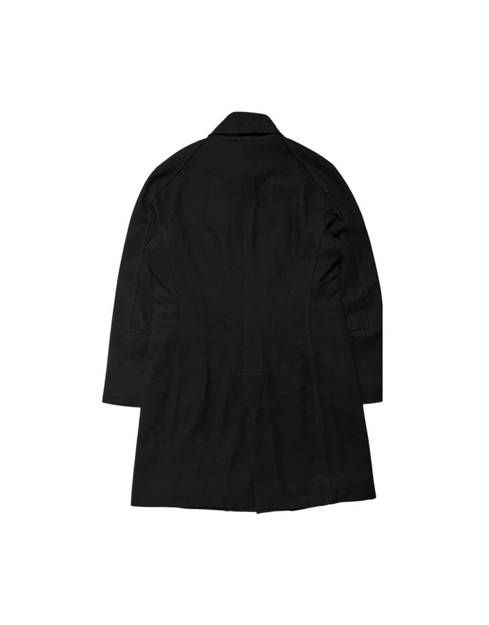 Zip Pin Wool Coat - Product Image