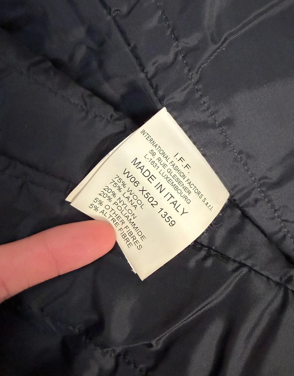 Zip Pin Wool Coat - Product Image